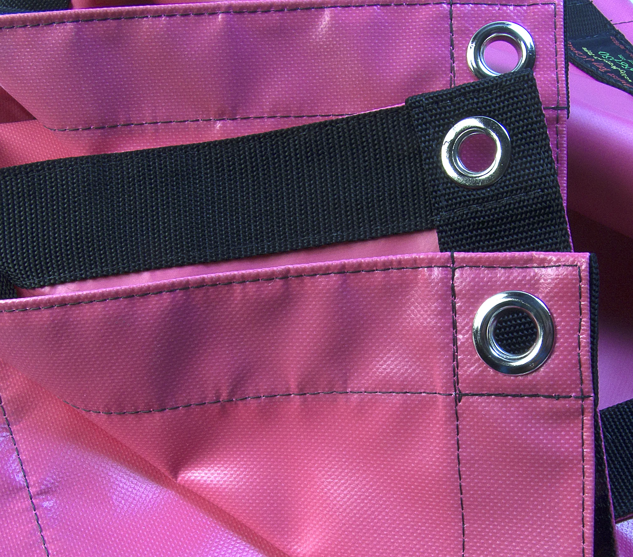 Tarp, Heavy Duty, Pink Waterproof, 18 Oz. Vinyl w